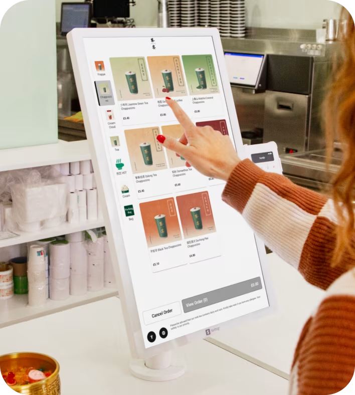 SumUp kiosk and POS setup